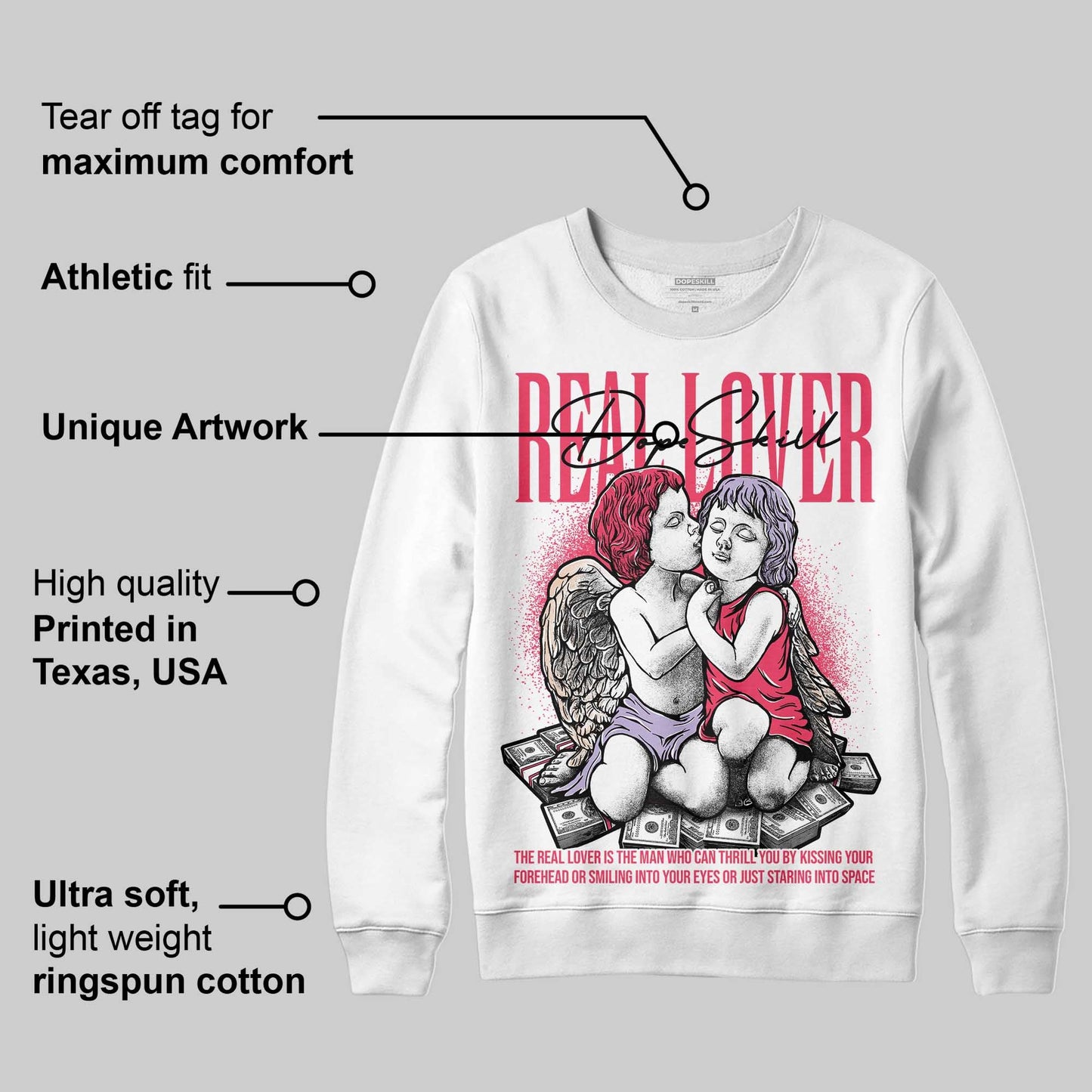 Peanut Butter Jelly 5s DopeSkill Sweatshirt Real Lover Graphic