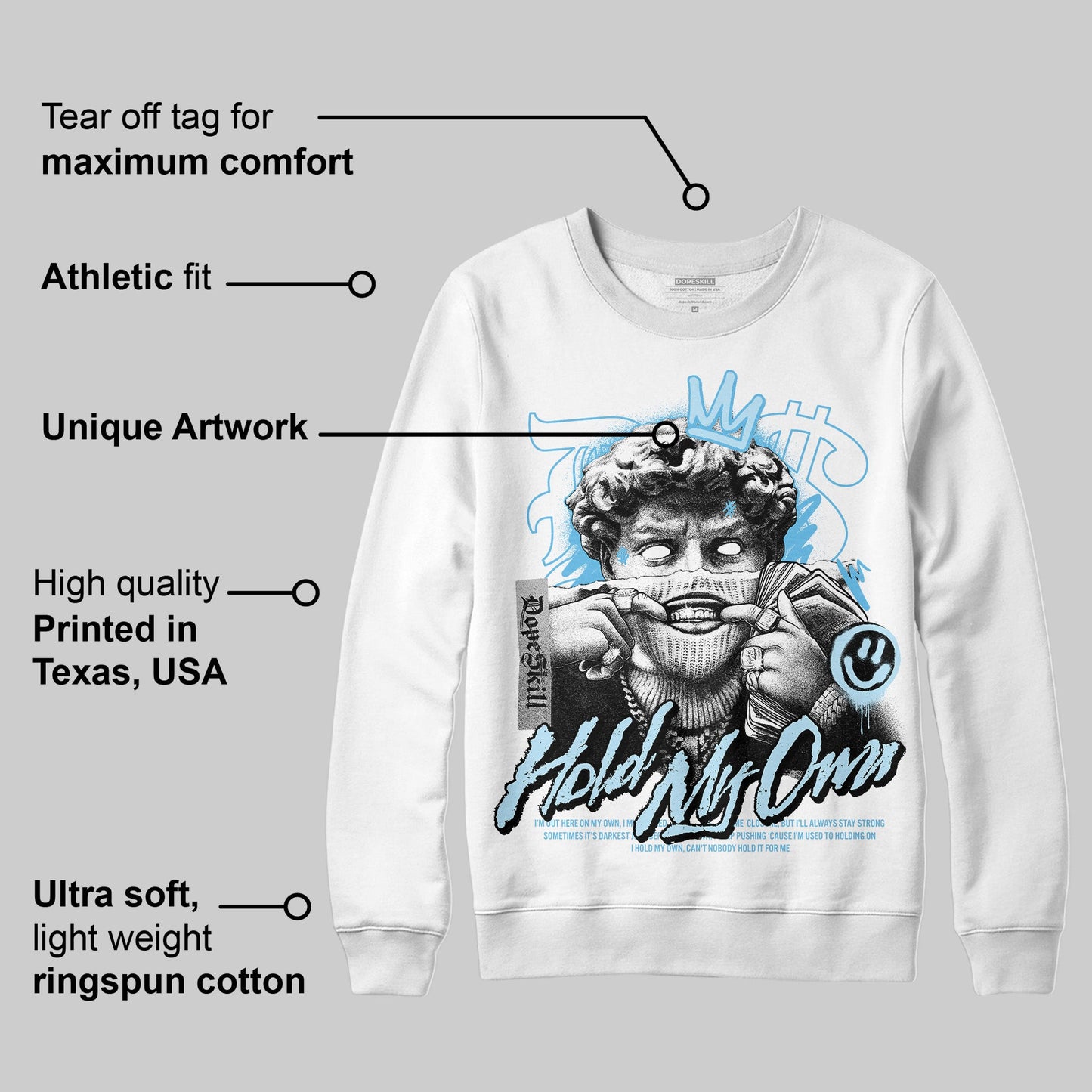 Legend Blue 11s DopeSkill Sweatshirt In My Way Graphic