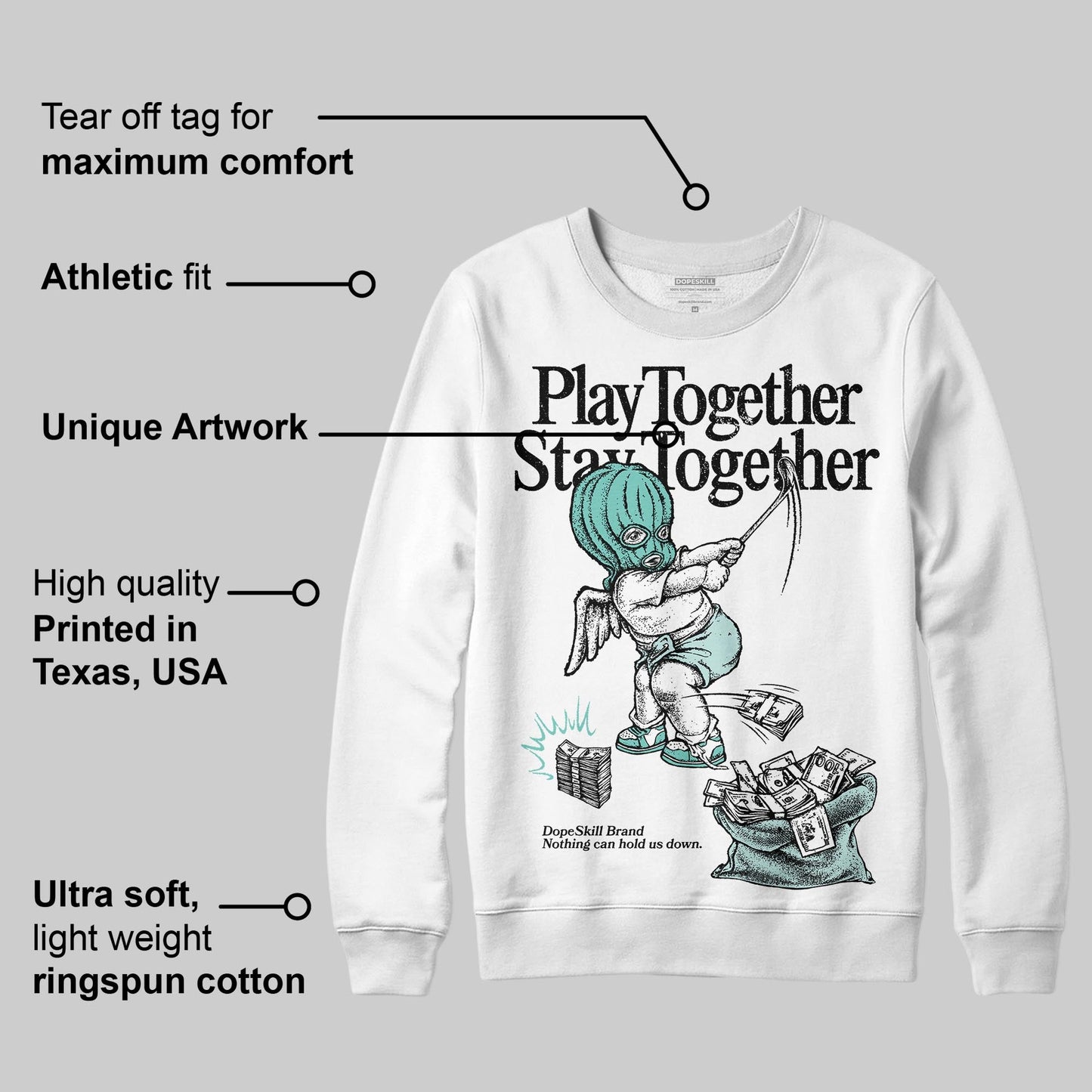 Igloo 11s DopeSkill Sweatshirt Play together, Stay together Graphic