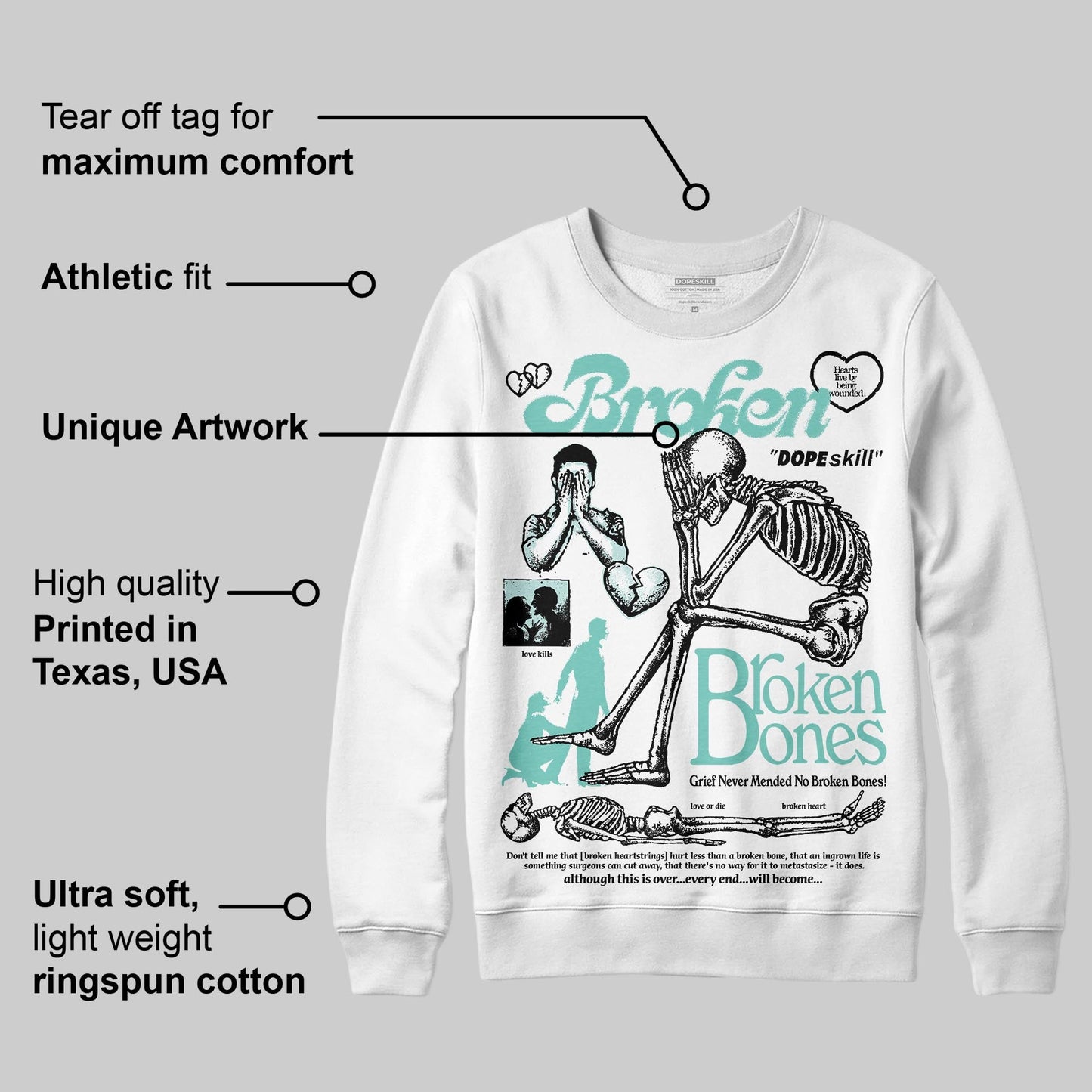 Igloo 11s DopeSkill Sweatshirt Broken Bones Graphic
