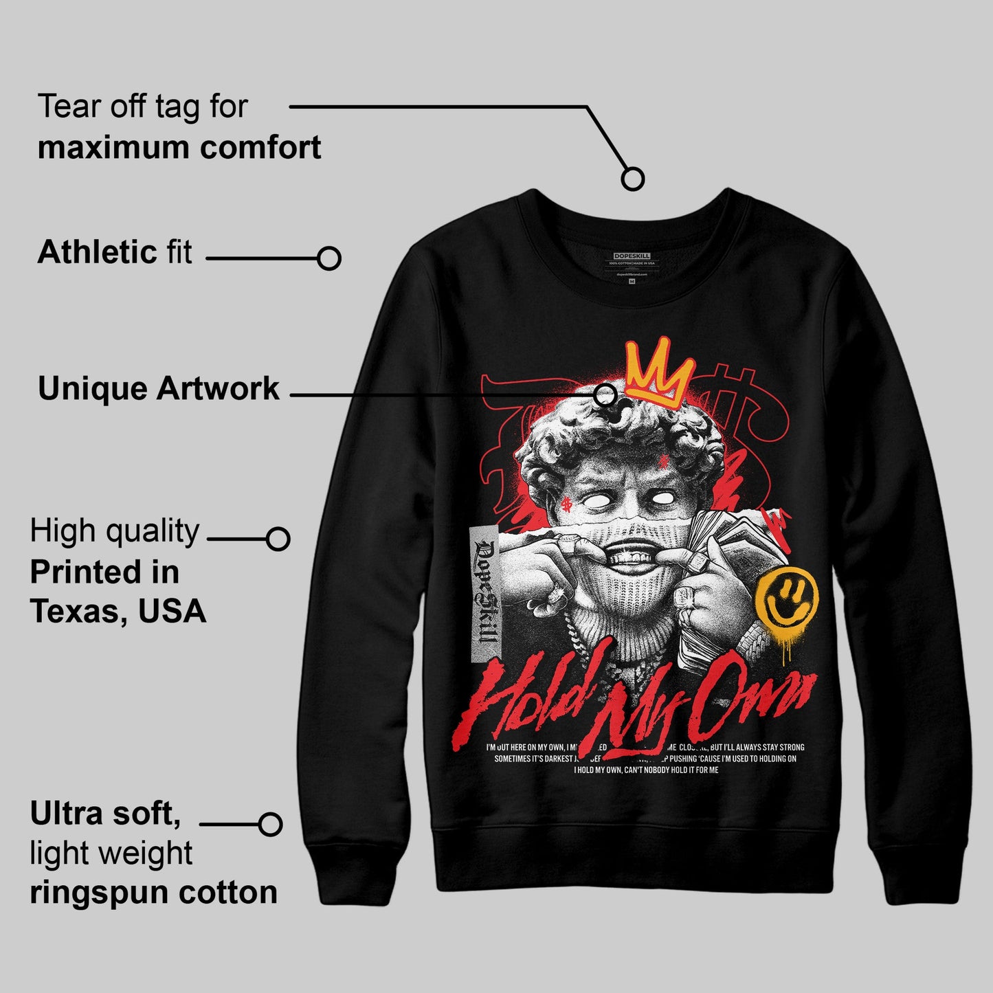 Red Collection DopeSkill Sweatshirt In My Way Graphic