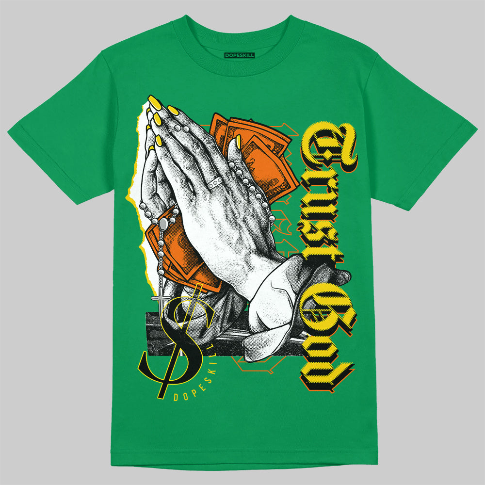Green Collection DopeSkill Green T-shirt Trust God Graphic