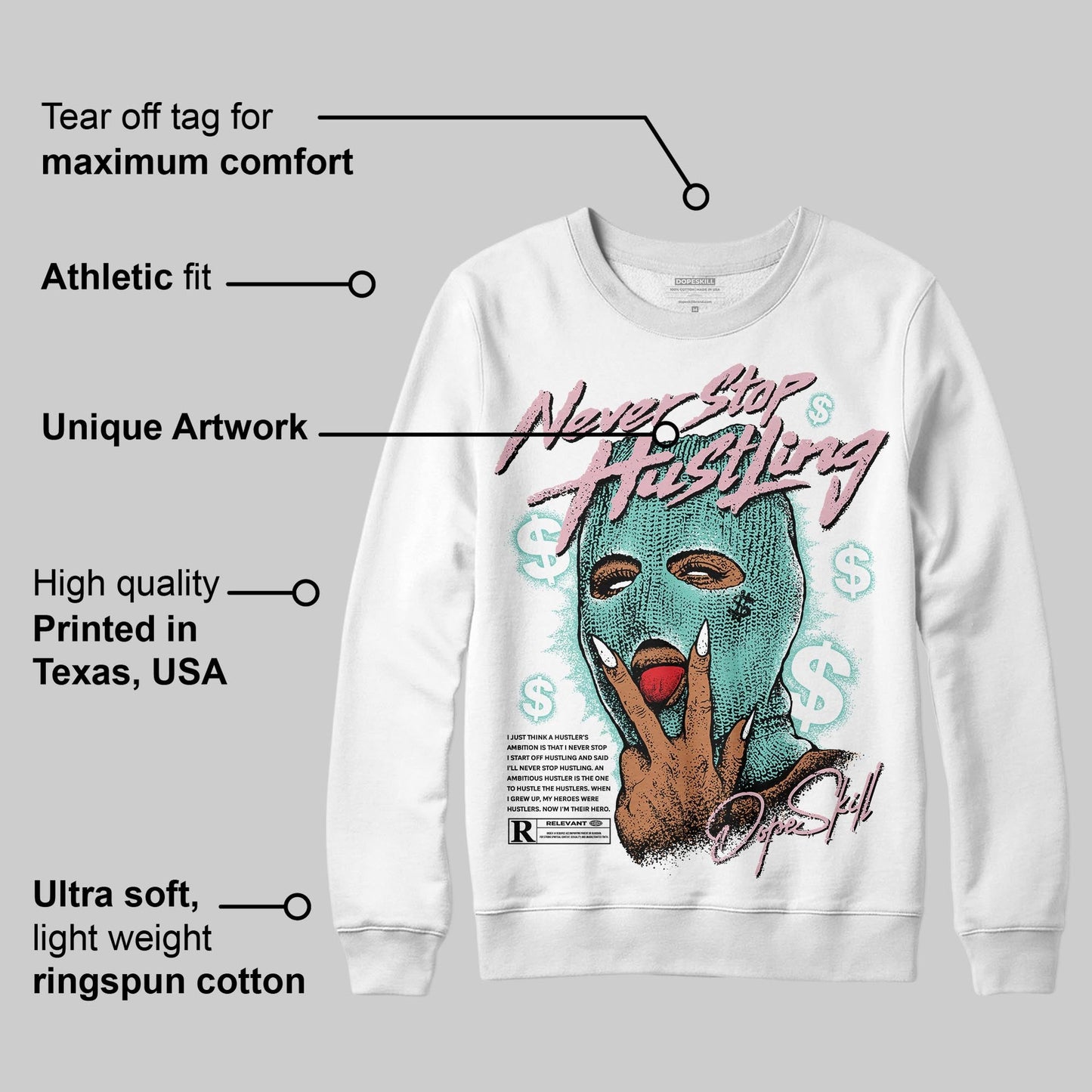 Igloo 11s DopeSkill Sweatshirt Never Stop Hustling Graphic