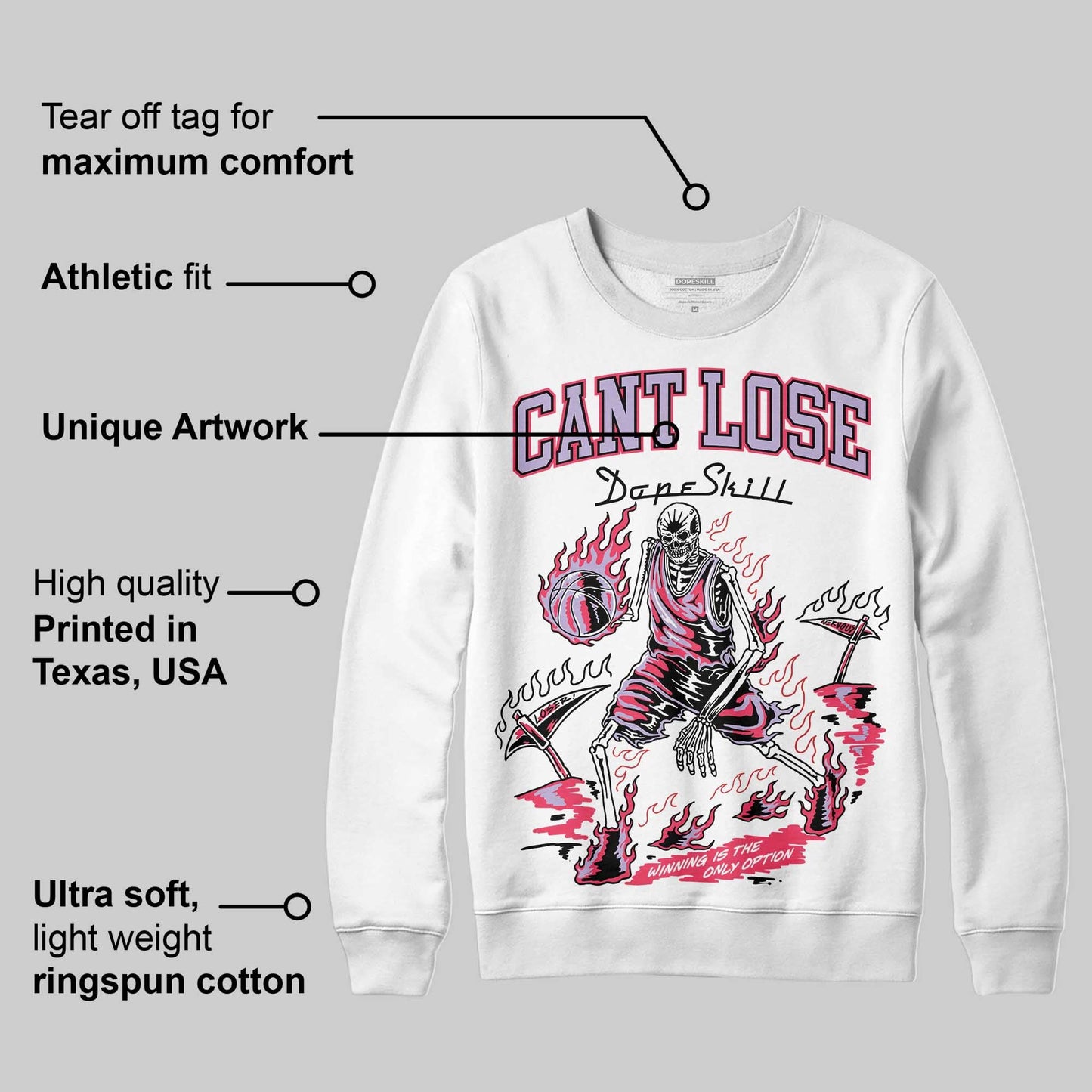 Peanut Butter Jelly 5s DopeSkill Sweatshirt Cant Lose Graphic