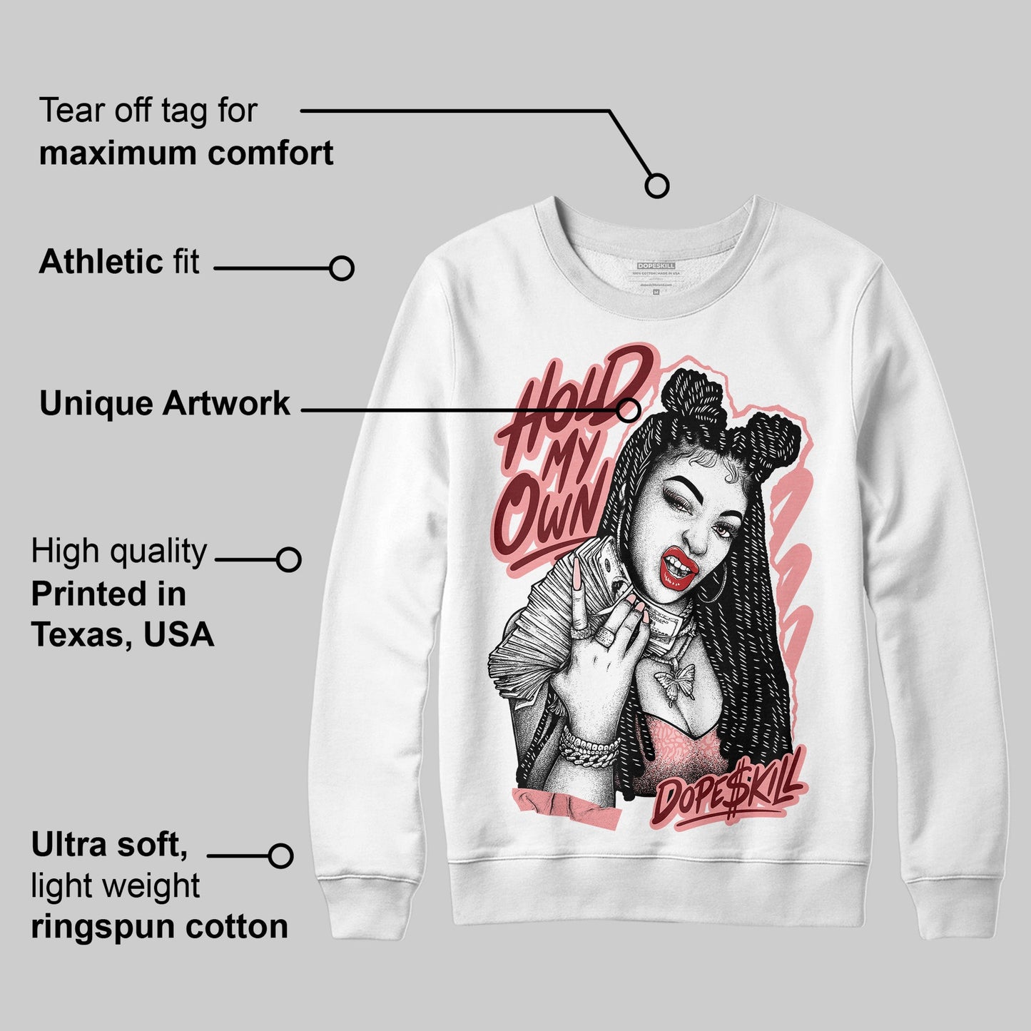 VALENTINE'S Day 3s DopeSkill Sweatshirt New H.M.O Graphic