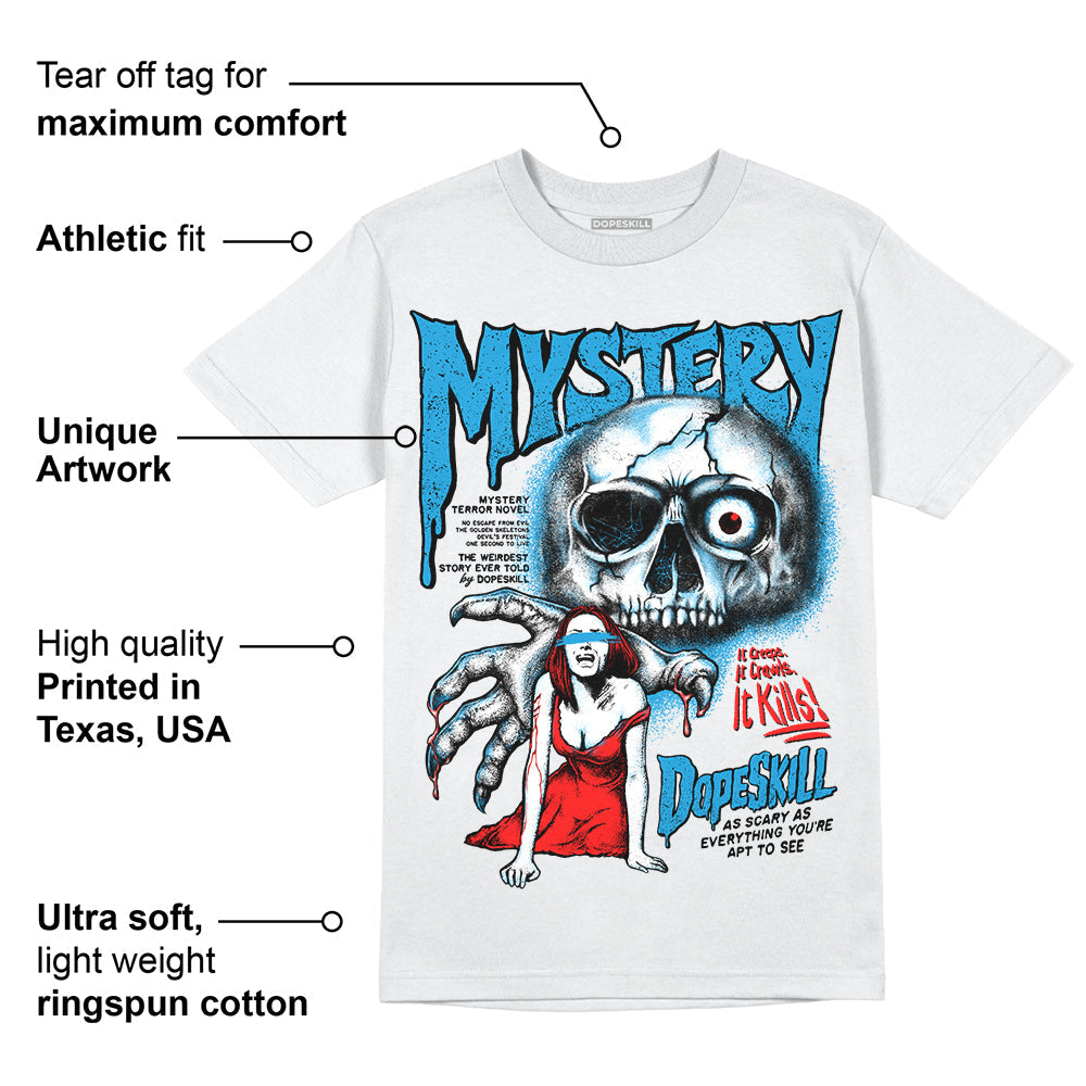 Military Blue 4s DopeSkill T-Shirt Mystery Ghostly Grasp Graphic