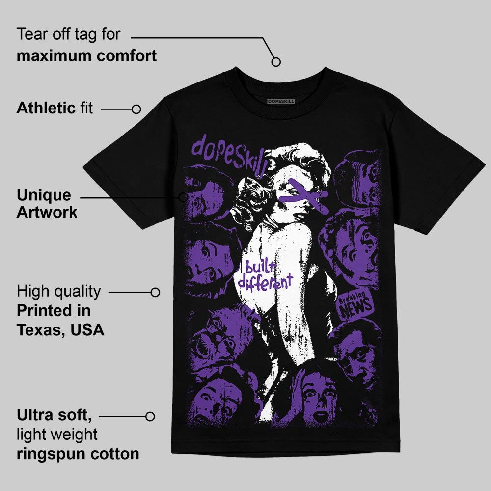 PURPLE Collection DopeSkill T-Shirt Built Different Graphic