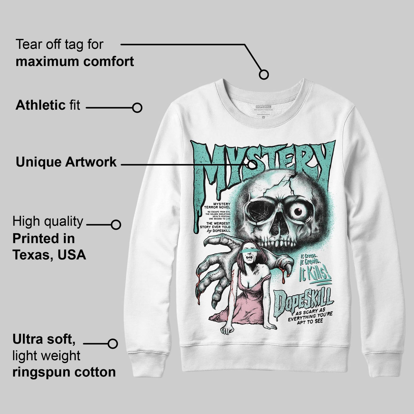 Igloo 11s DopeSkill Sweatshirt Mystery Ghostly Grasp Graphic