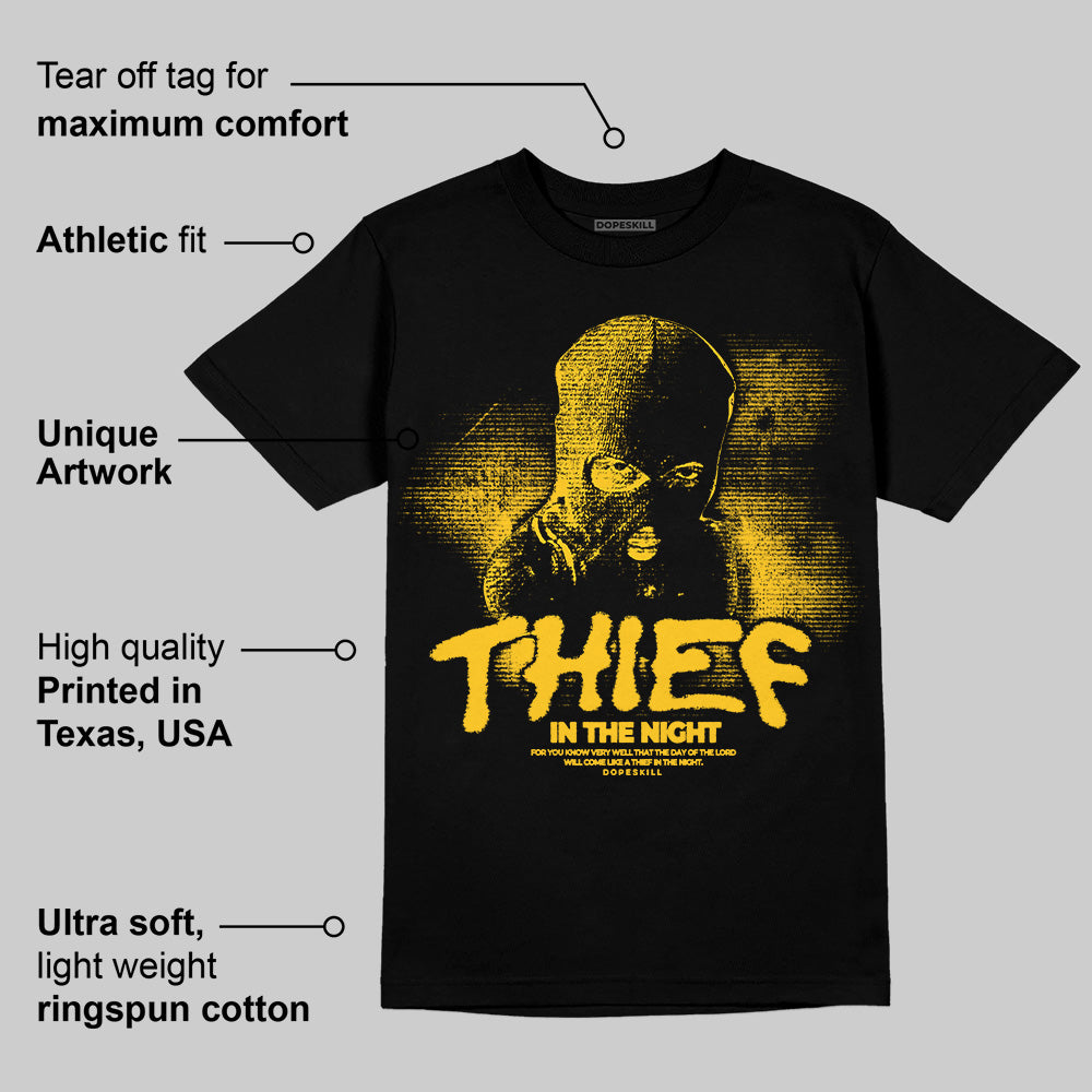 Yellow Collection DopeSkill T-Shirt Thief In The Night Graphic