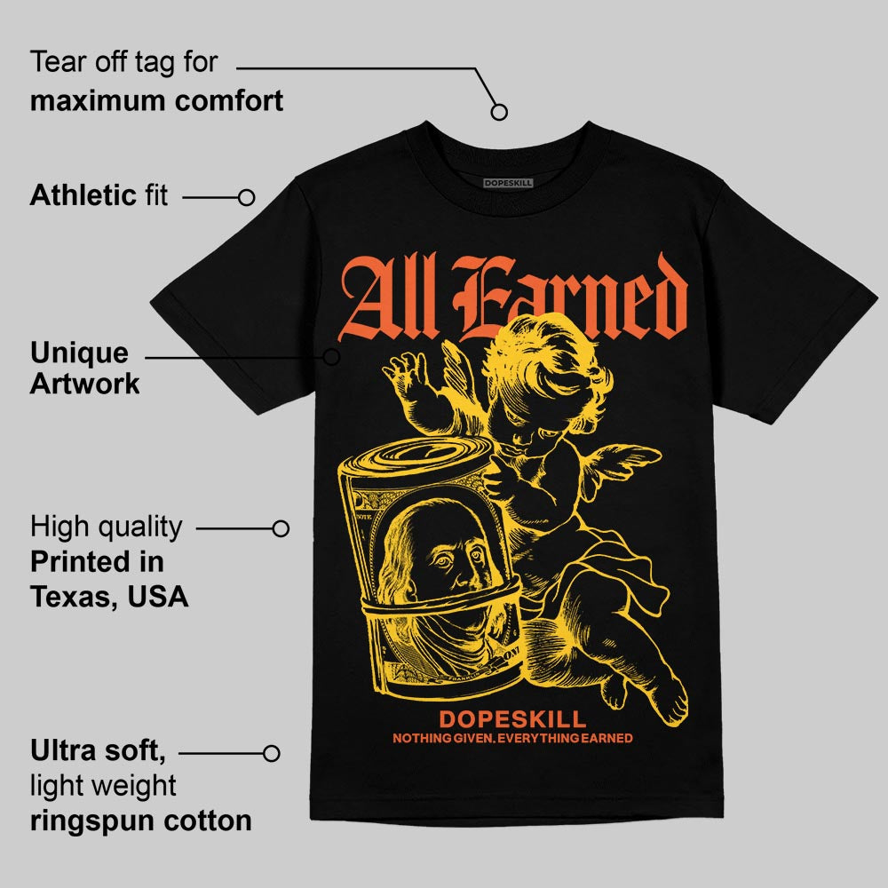 Yellow Collection DopeSkill T-Shirt All Earned Graphic