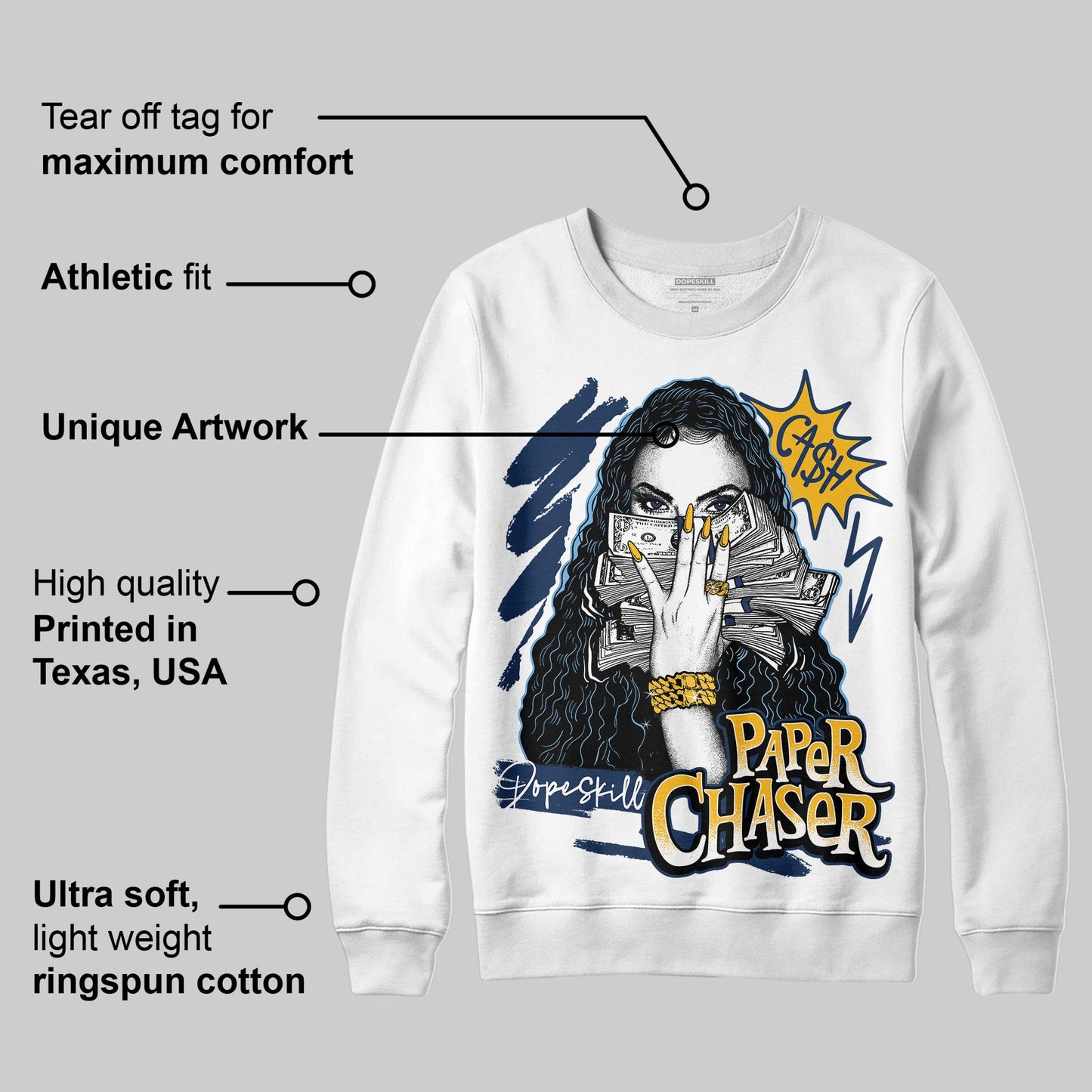 Retro Dunk From Above 4s DopeSkill Sweatshirt NPC Graphic