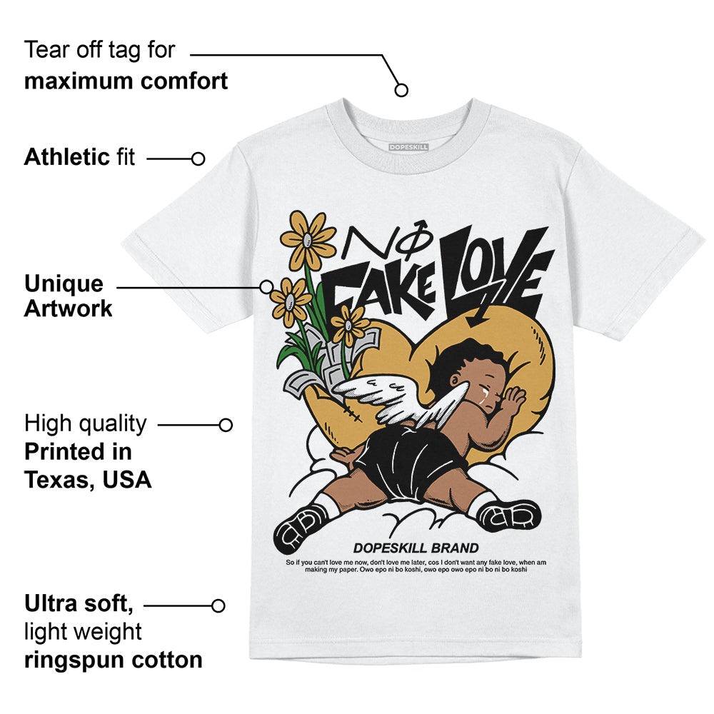 Gratitude 11s DopeSkill T-Shirt No Fake Love Graphic