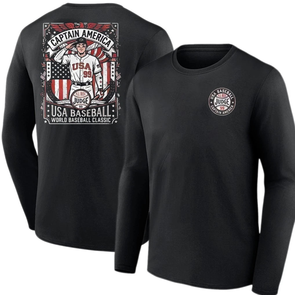 Aaron Judge Captain America Usa Baseball World Baseball T-Shirt