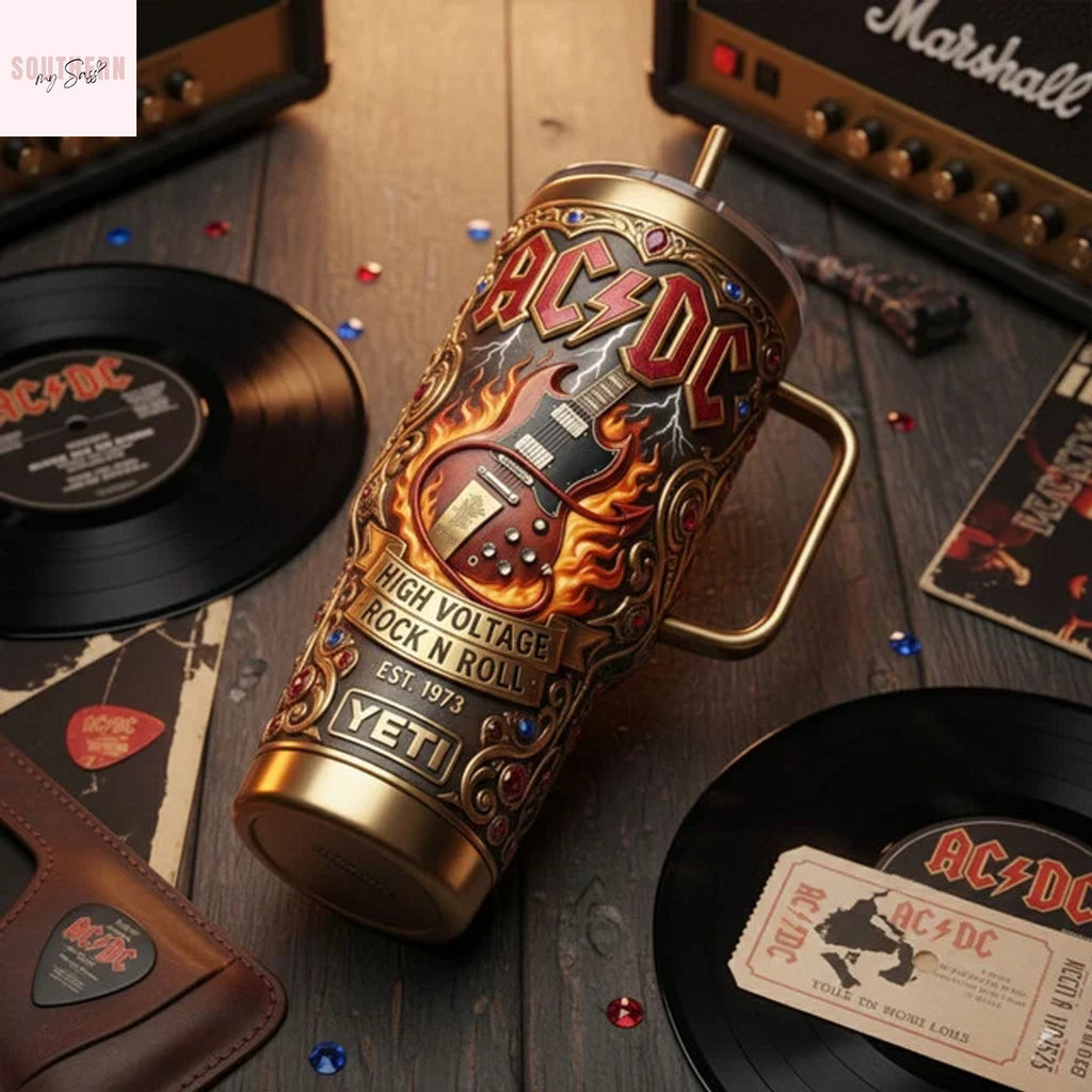 AC DC High Voltage Rock N Roll Tumbler