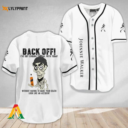 Achmed Back Off With Johnnie Walker Baseball Jersey - Gift for Men Women - lylyprint.com