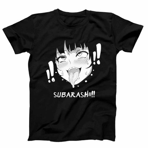 Ahegao Anime Girl Delicious Mens T-Shirt Tee