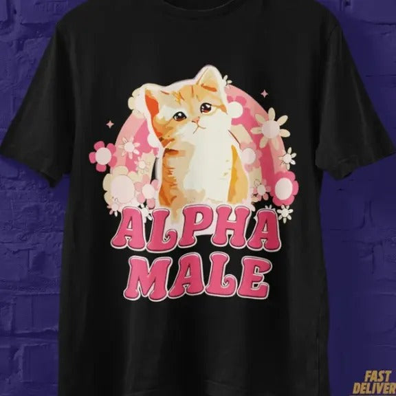 alpha male tshirt, alpha male funny meme shirt, cat tshirt Hoodie, Sweatshirt | HypeCrazeTee.com