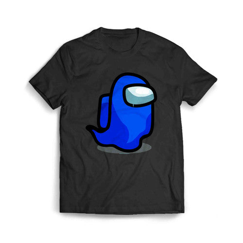 Among Us Blue Ghost - Blue Background Graphic Men's T-Shirt