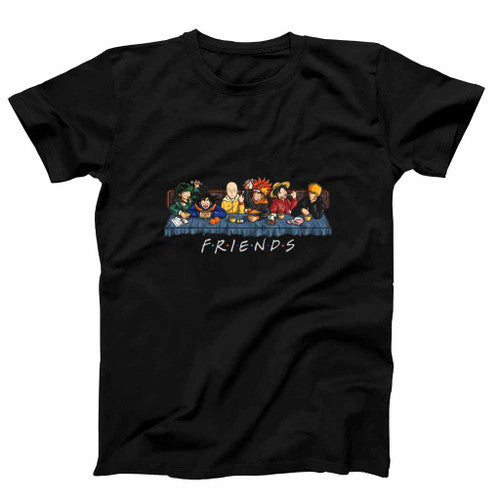 Anime Main Character Friends Mens T-Shirt Tee
