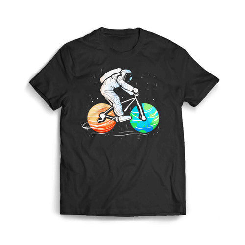 Astronaut Bike Tour Cycling Lover Bicycle Rider Men's T-Shirt