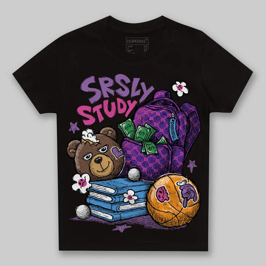 PURPLE Collection DopeSkill Toddler Kids T-shirt SRSLY Study Graphic