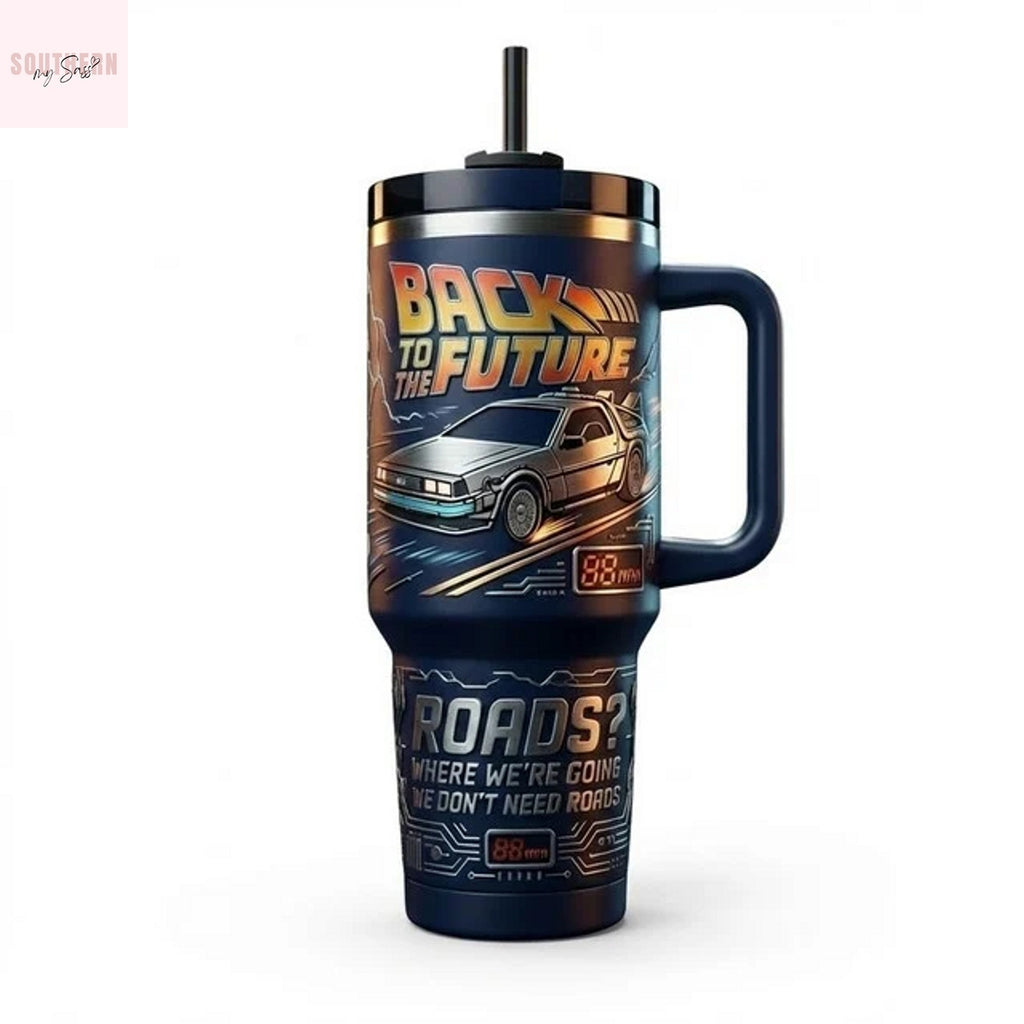 Back To The Future Roads Tumbler
