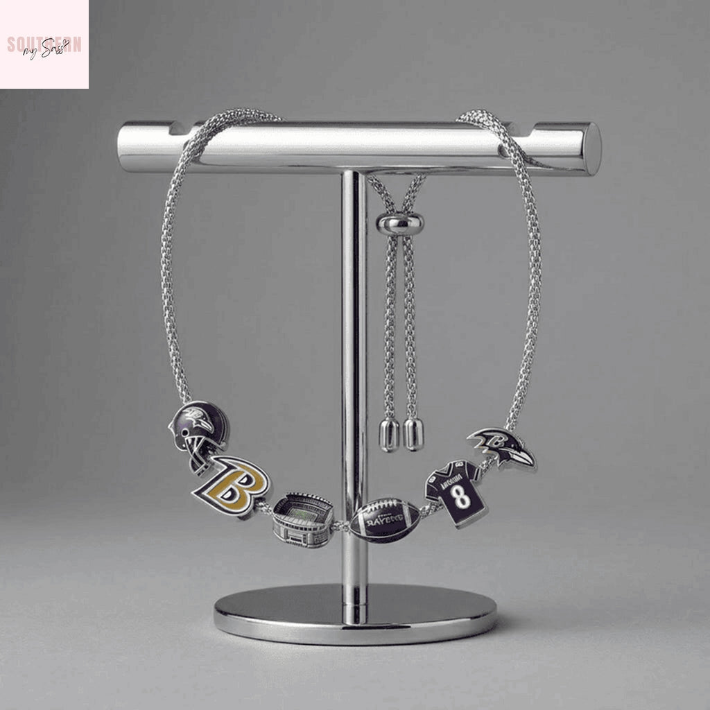 Baltimore Ravens Charm Bracelet