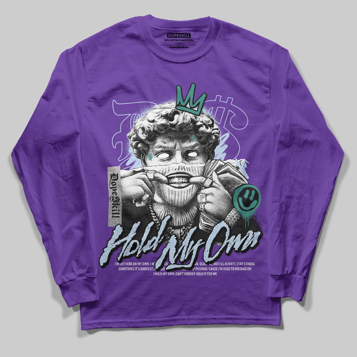 Grape 5s DopeSkill Long Sleeve T-Shirt In My Way Graphic