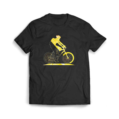 Bicyclist Polygon Graphic Men's T-Shirt