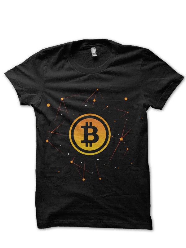 Bitcoin Blockchain Black T-Shirt