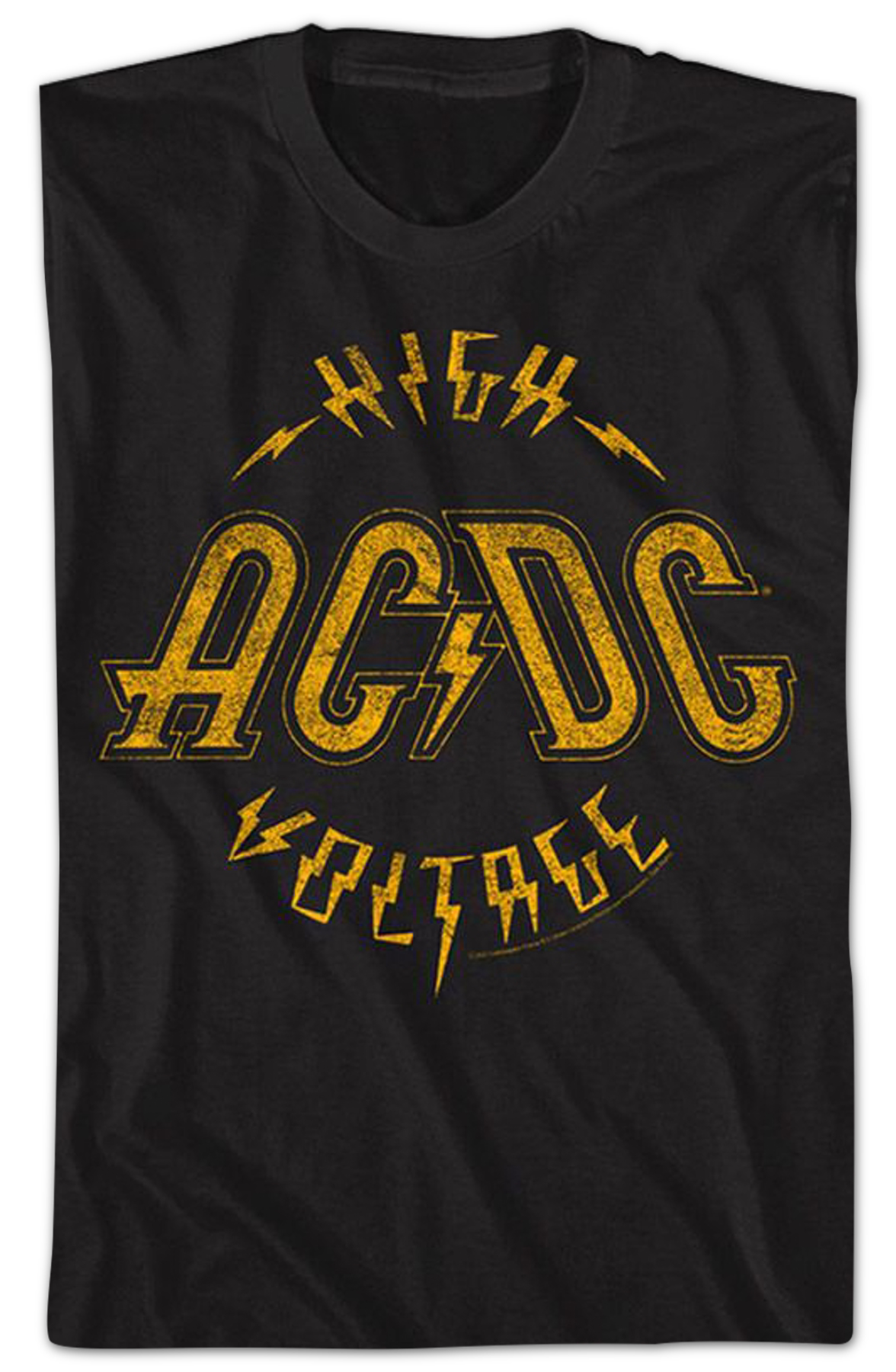Black Vintage High Voltage ACDC Shirt