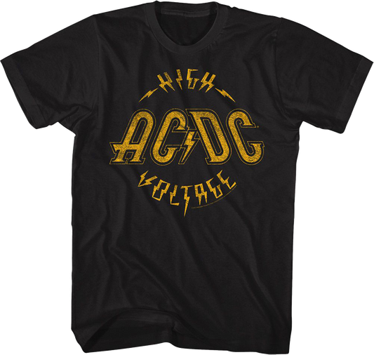 Black Vintage High Voltage ACDC Shirt