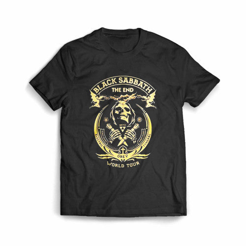 Black Sabbath The End Obey World Tour Men's T-Shirt