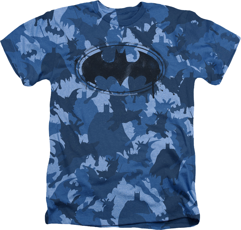 Blue Camo Batman T-Shirt