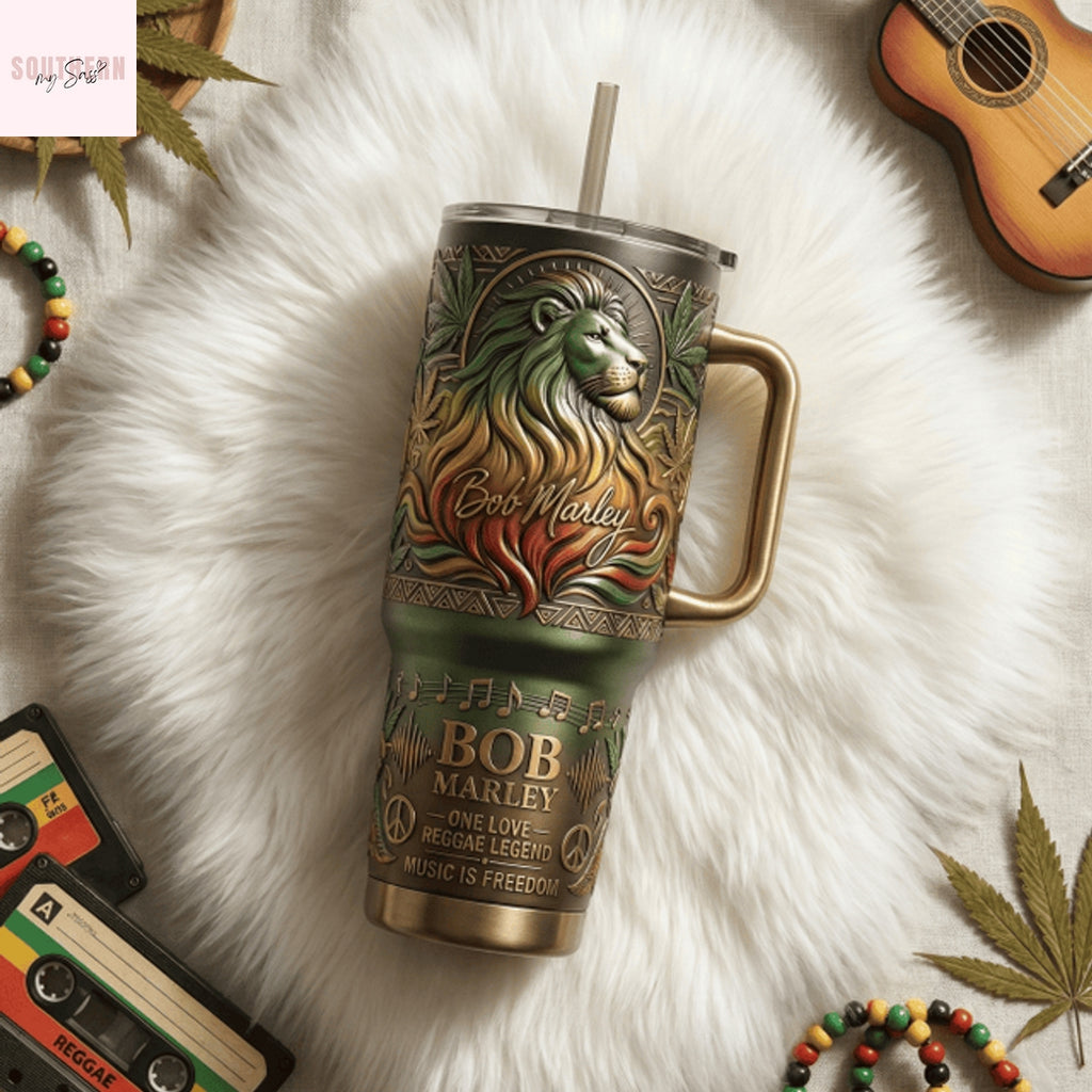 Bob Marley One Love Reggae Legend Music Is Freedom Tumbler