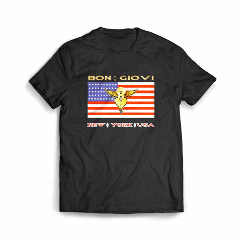Bon Jovi Tour Flag Of The United States Men's T-Shirt