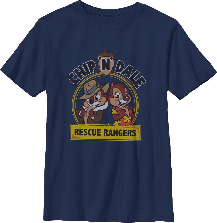 Boys Youth Vintage Logo Chip 'n Dale Rescue Rangers Shirt