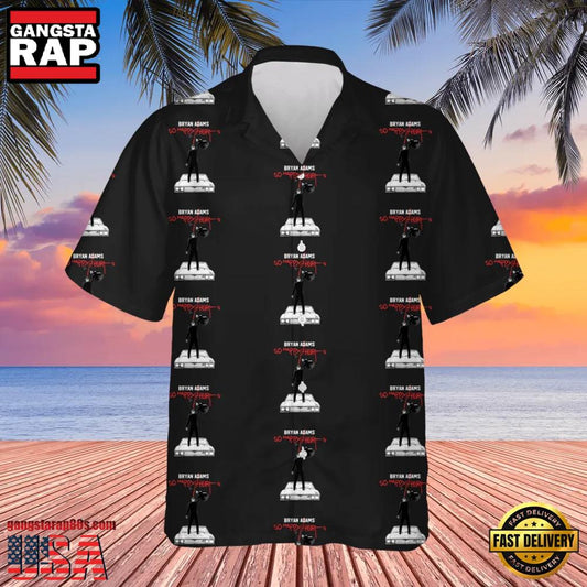 Bryan Adams So Happy Hurts Tour Hot Summer Aloha Shirt Shirt - Gangstarap80S