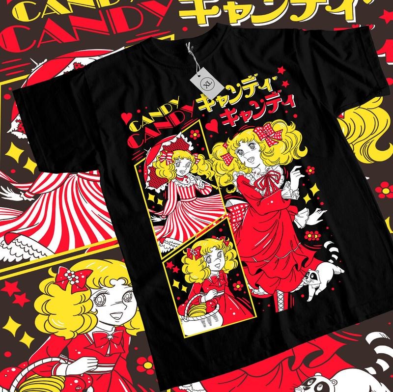 candy candy T-Shirt S-4XL,shojo,riyoko ikedarose of versailles,kawaii Shirt,All Size Hoodie, Sweatshirt | HypeCrazeTee.com