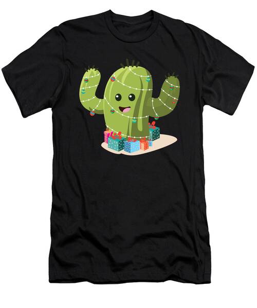 Christmas Cactus Funny T Shirt For Men Women Kids T-Shirt
