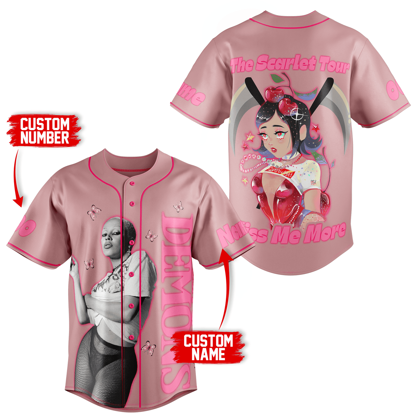 Comfimerch Demons The Scarlet Tour Baseball Jersey For Fans - Comfimerch