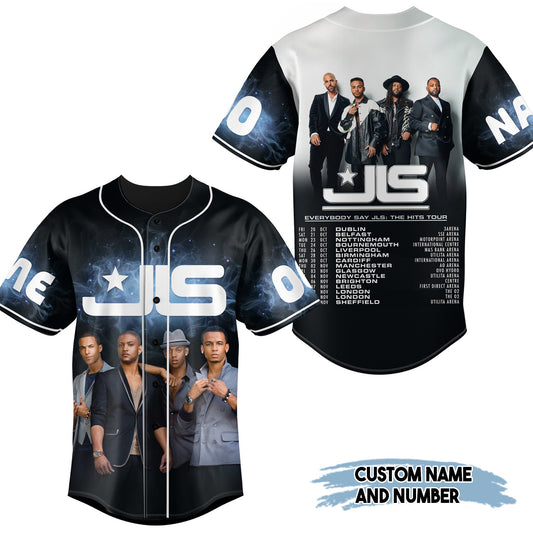 Comfimerch Everybody Say JLS The Hits Tour Baseball Jersey For Fans - Comfimerch