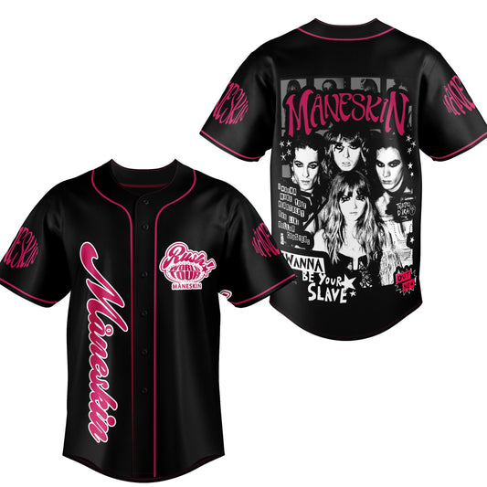 Comfimerch Maneskin Rush World Tour Baseball Jersey For Fans - Comfimerch