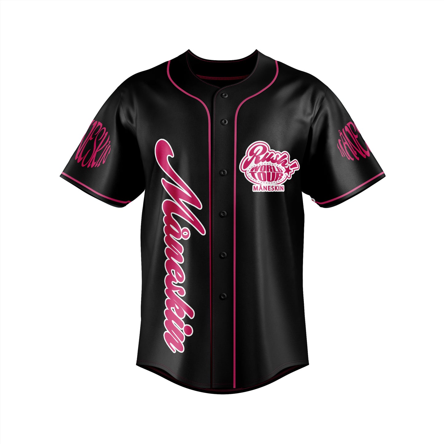 Comfimerch Maneskin Rush World Tour Baseball Jersey For Fans - Comfimerch