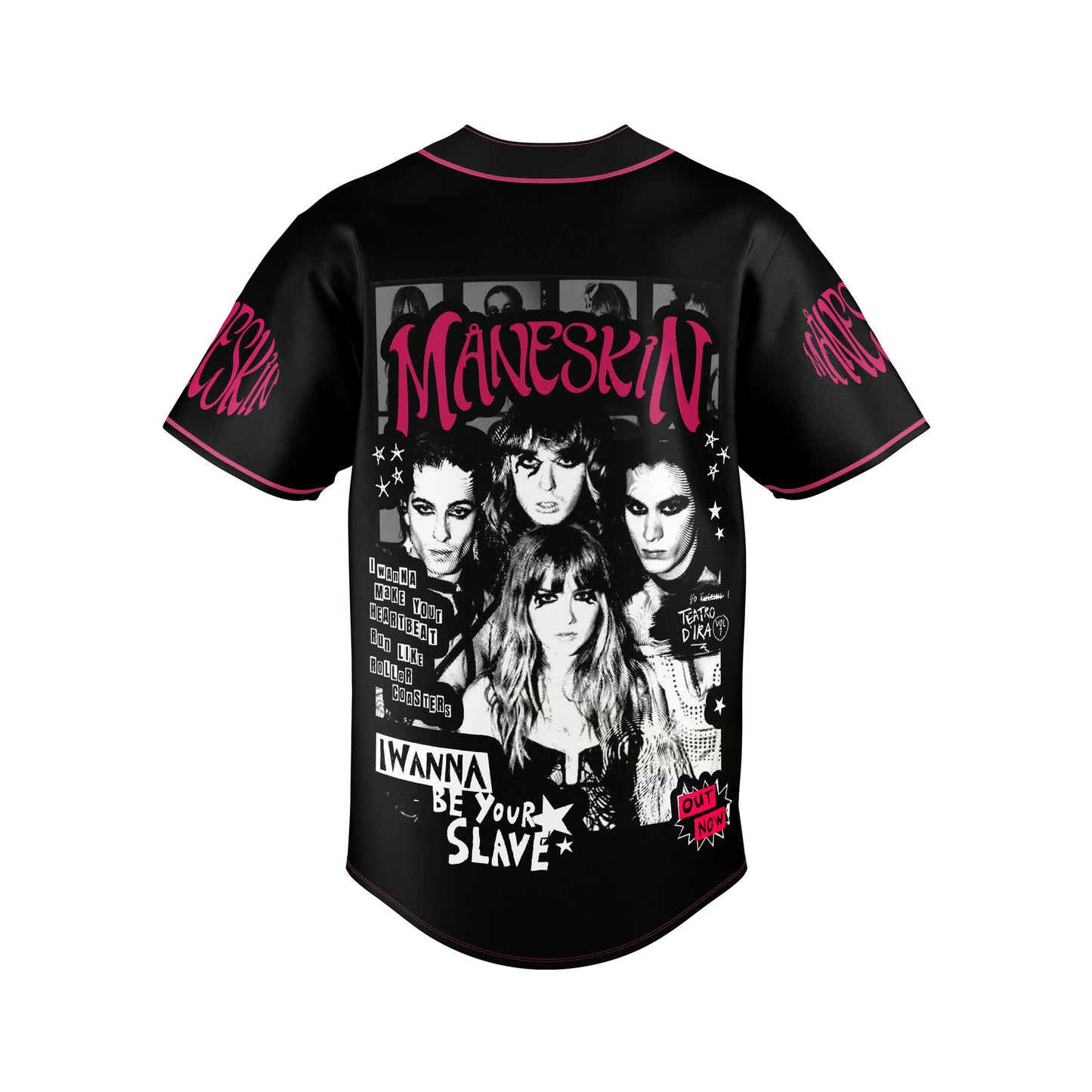 Comfimerch Maneskin Rush World Tour Baseball Jersey For Fans - Comfimerch