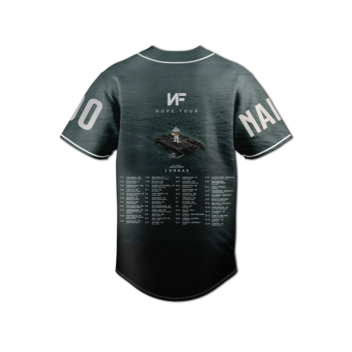 Comfimerch NF Hope Tour Baseball Jersey For Fans - Comfimerch