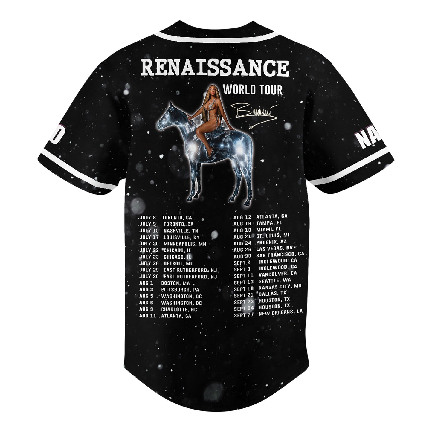 Comfimerch Renaissance World Tour by Beyoncé Baseball Jersey For Fans - Comfimerch