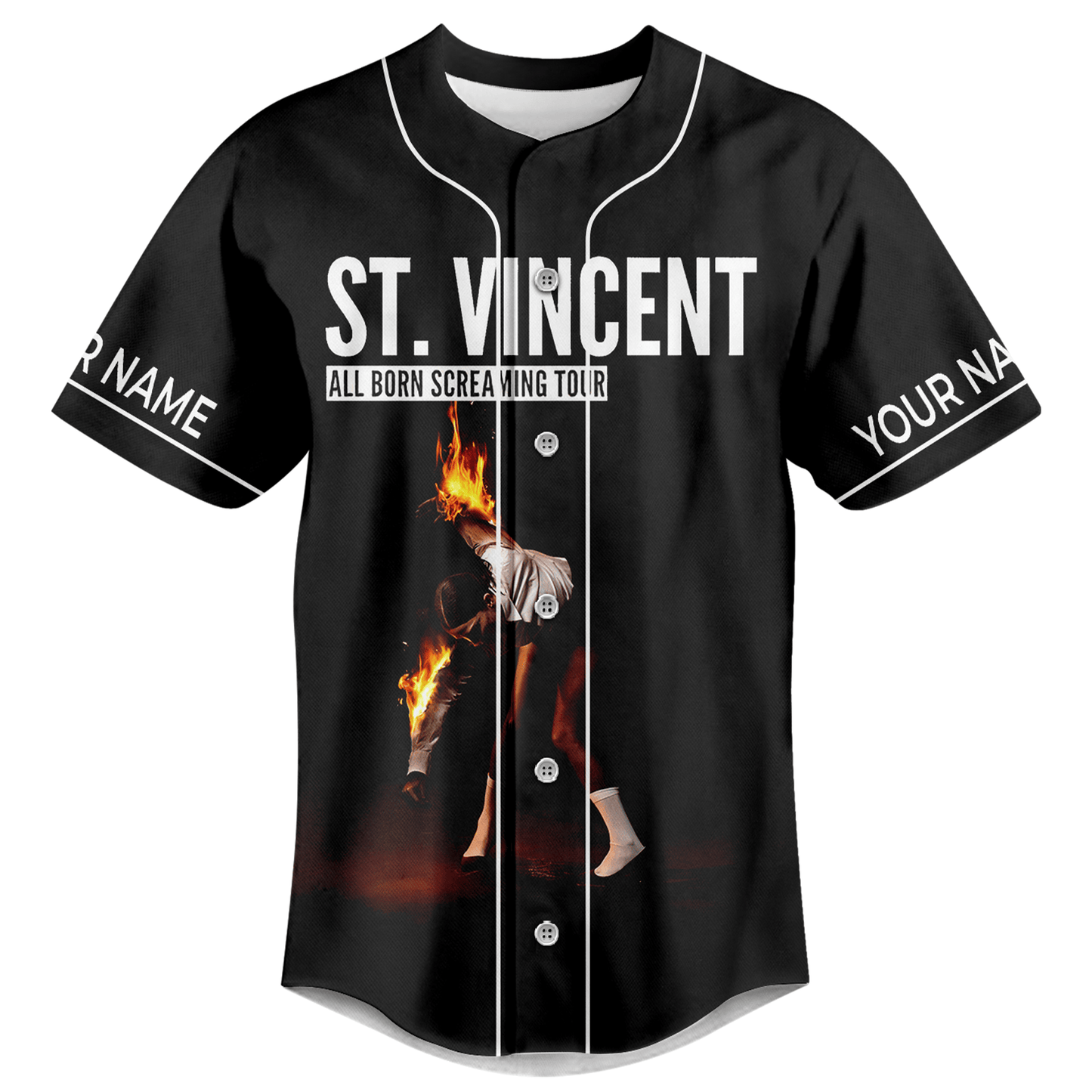 Comfimerch St. Vincent All Born Screaming Tour Baseball Jersey For Fans - Comfimerch