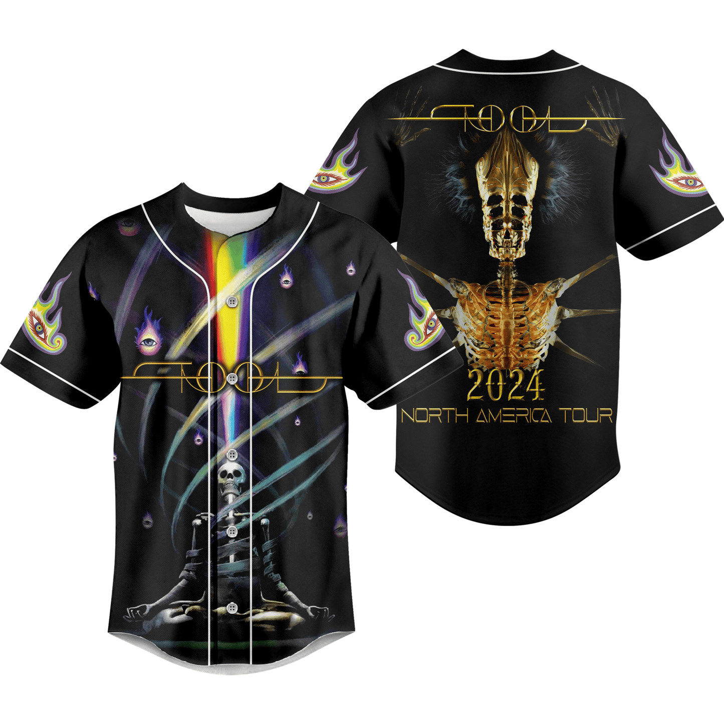 Comfimerch Tool 2024 North America Tour Baseball Jersey For Fans - Comfimerch