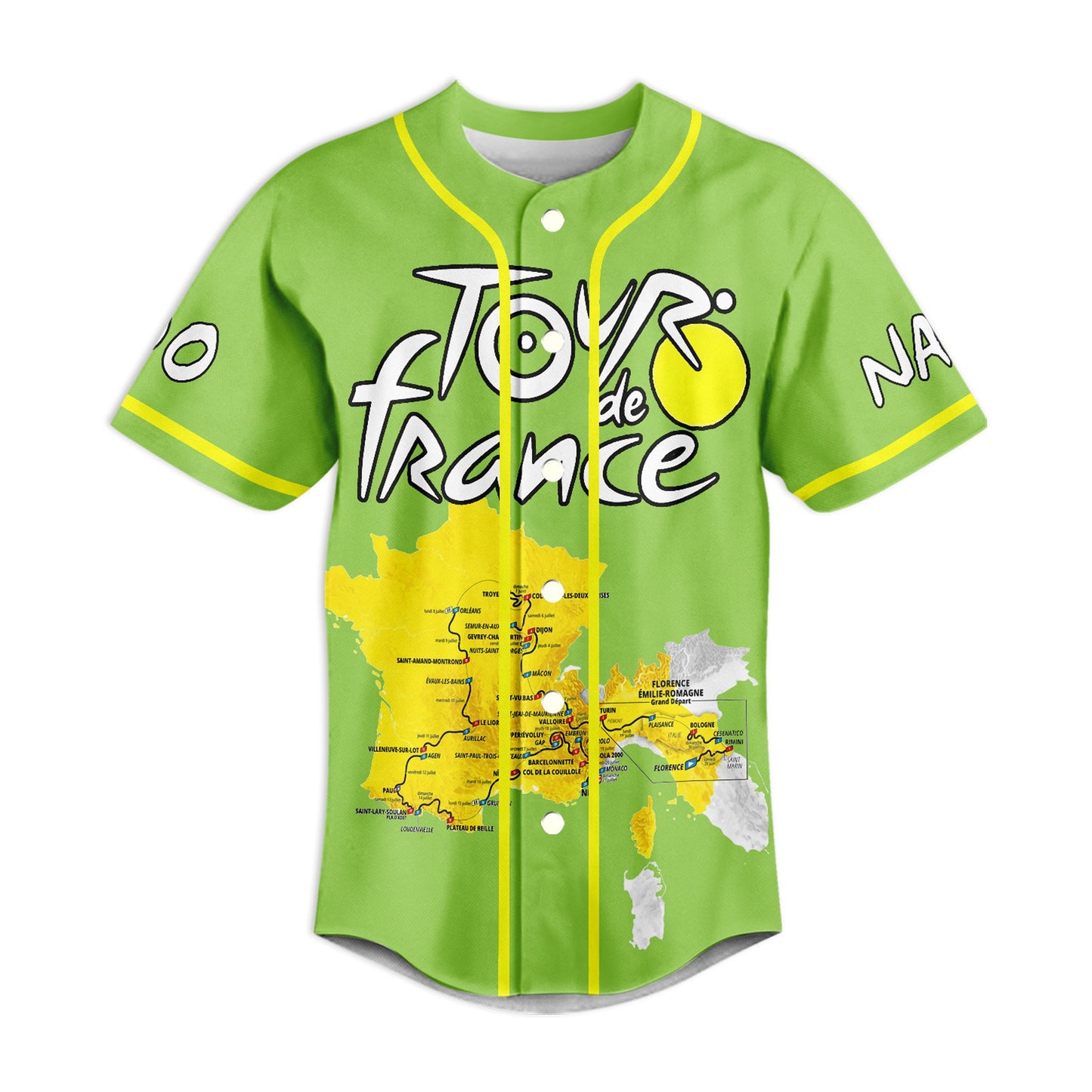 Comfimerch Tour De France Baseball Jersey For Fans - Comfimerch